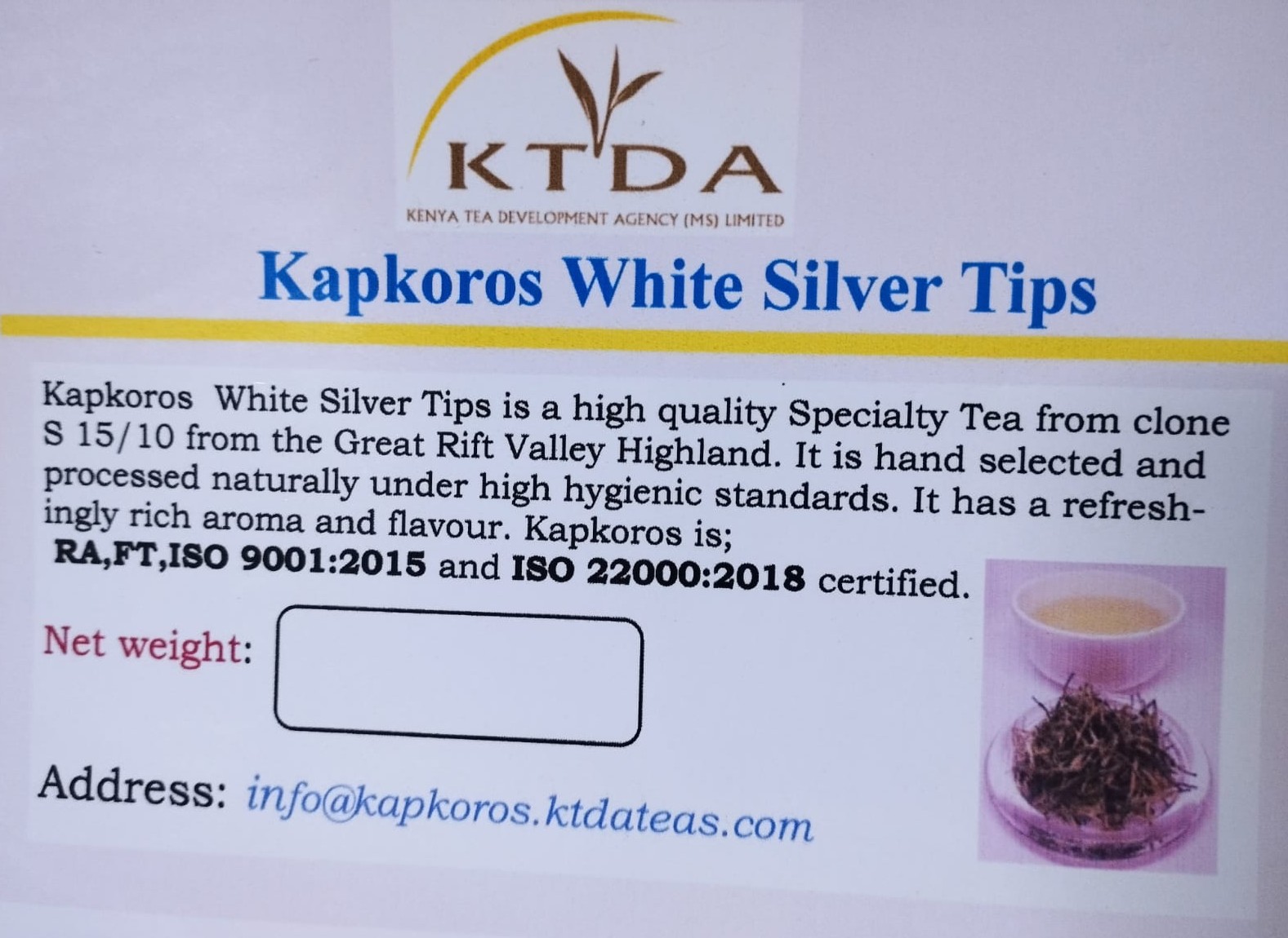 kapkoros white silver tips product image